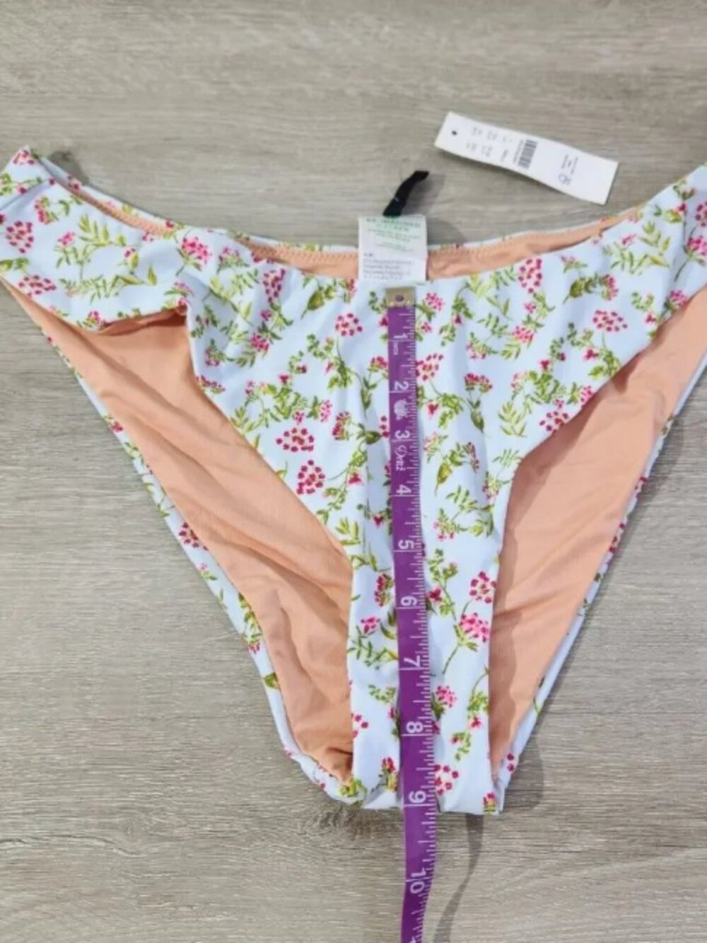 J. Crew Bikini Cloud Meadow Floral Bottom New With Tags Womens Size L